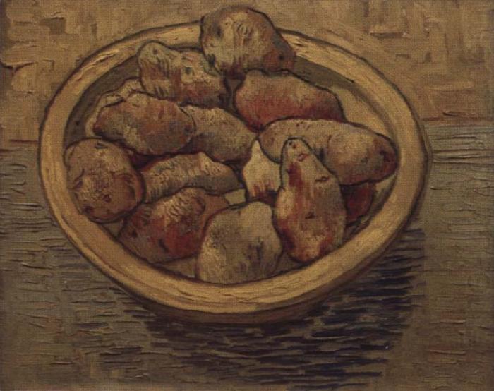 Style life with potatoes in a Schussel, Vincent Van Gogh